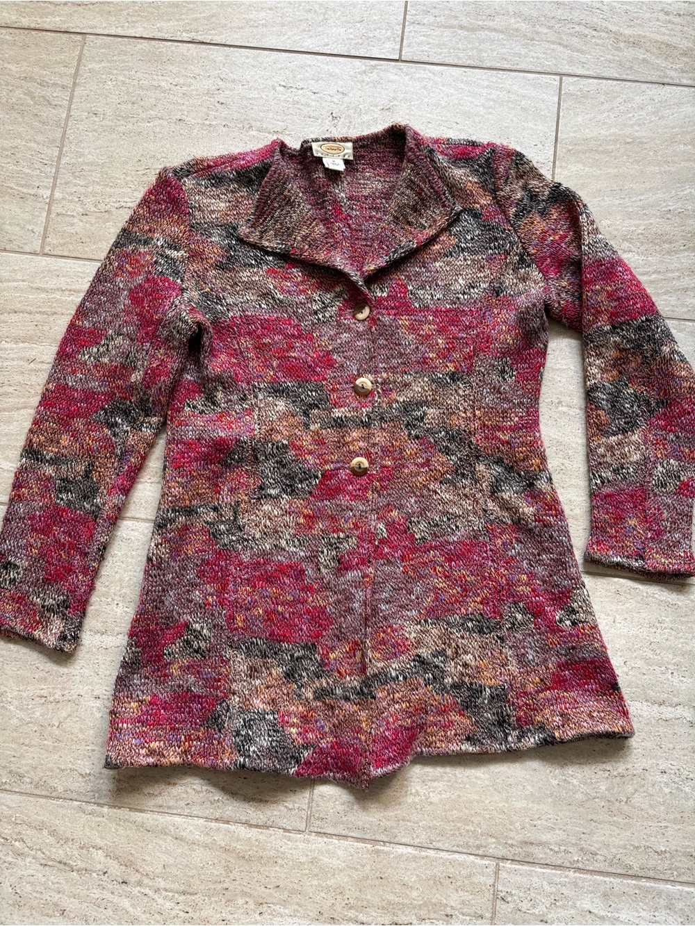 Talbots multicolor long/ coat sweater , MP
